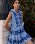 Oliphant, Yoke Dress - Tangier Blue