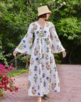 Maison Marigold, Lugano Maxi Dress- Multi Botanical