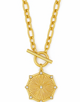 Briar Toggle Chain Medallion Necklace