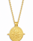 Beckett Sun Disc Pendant Neckalce