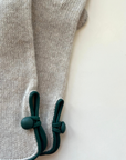 SantaCana, Wool & Cashmere Glove with Piping and Leather Button