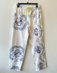Relax R, Arco Embroidered Track Pants- Multi