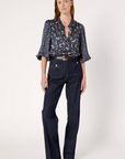Gerard Darel, Angel Floral Satin Shirt