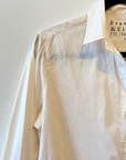 Frank & Eileen, Relaxed Button-Up Shirt- Cream/ Gold Glitter