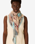 Inoui Editions, Piranesi Square 130 Scarf- Turquoise