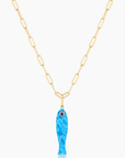 Thatch, Fortuna Howlite Fish Charm
