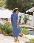 Frank & Eileen, Rory Maxi Shirtdress- Vinatge Stonewashed Indigo