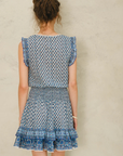 M.A.B.E, Viti Print Short Dress - Blue