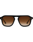 Krewe, Zander Sunglasses- Black + Black Tea
