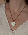 Thatch, Malene Mother of Pearl Paperclip Necklace