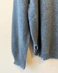 MUSKOKA Cashmere Raw-Edge Sweater