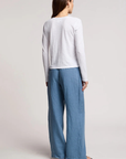 Velvet, Stephanie Linen Pant - Hailstone