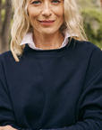 Frank & Eileen, Anna Long-Sleeve Capelet- British Royal Navy