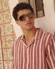 Krewe, Jordan Sunglasses- Bronze Metallic+12K