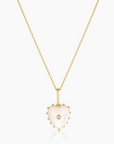 Thatch, Isabel Mother of Pearl Heart Necklace