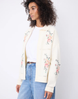 Not Shy, Lucie Embroidered Jacket- White