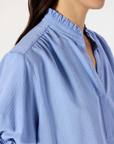 Gerard Darel, Amira Ruffled Stripe Blouse