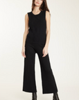 Pistache, Black Knit Pant