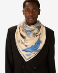 Inoui Editions, Atlas Square 130 Scarf- White