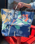 ÉPICE Paris, Delhi Shopping Tote- Blue