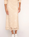 Brochu Walker, Mara Lace Skirt - Buff
