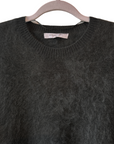 Gerard Darel, Elina Cashmere Fuzzy Sweater- Vert Kaki