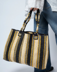 Gabriele Frantzen, Raffia Bag Weekender -Lemon Spritz
