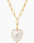 Thatch, Malene Mother of Pearl Clip Necklace