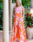 Walker & Wade, Giselle Dress - Orange Palm