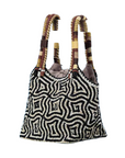 Imayin, Bolso Jingumae Bag- Black/White
