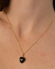 Thatch, Isabel Onyx Heart Charm