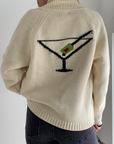 Varsity Cardigan - Martini