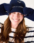 MERSEA, Sailor Love Whipstitch Beanie - Navy/Cream