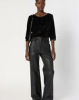 Gerard Darel, Alienor Sequin evening top - Noir