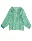 M.A.B.E, Dana Print Long Sleeve Top - Green