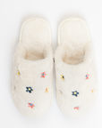 Lyla & Luxe, Printed Sherpa Slides - Flower