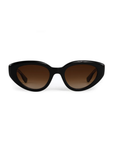 Krewe, Irene Sunglasses- Black+Black & Crystal