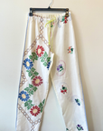 Relax R, Arco Embroidered Track Pants- Multi