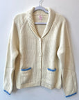 Varsity Cardigan - Muskoka Ivory/Blue