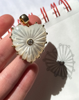 Thatch, Malene Mother of Pearl Paperclip Necklace
