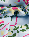 MLF, Secret Garden Silk Scarf - Sky