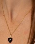 Thatch, Isabel Onyx Heart Charm