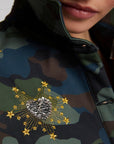 Vilagallo, Olivia Camo Shirt Jacket
