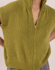 Charli, Leigh Sleevless Zip Sweater