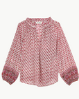 M.A.B.E, Viti Print Long Sleeve Top - Pink