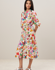 Hartford, Residence Woven Dress- Pink & Green