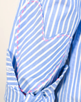 Kerri Rosenthal, Mia Stripe Shirt- Blue/ White