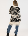 Lyla & Luxe, Zane Cardigan - Beige/Black