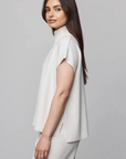 Splendid, Winslow Mock neck Pullover-Pale Oak Heather
