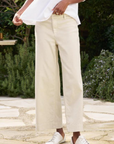 Frank & Eileen, Wexford Wide Leg Linen Pant-Cement